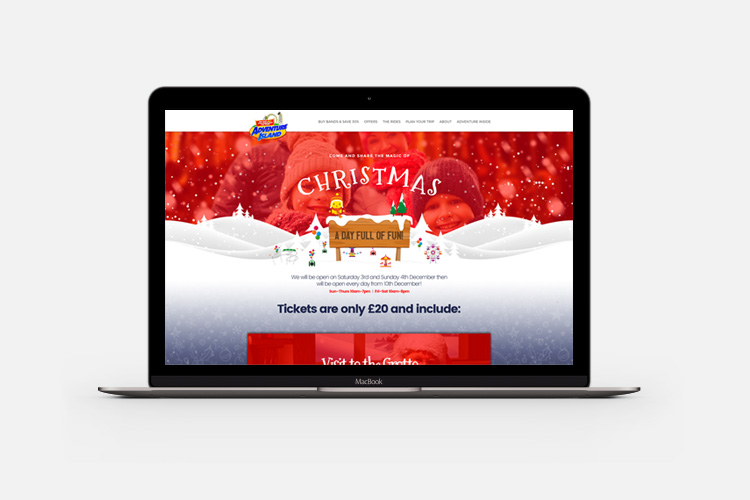 Adventure Island Website Design