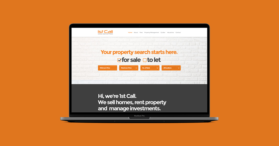 1st Call Estate Agent - Branding Case Study