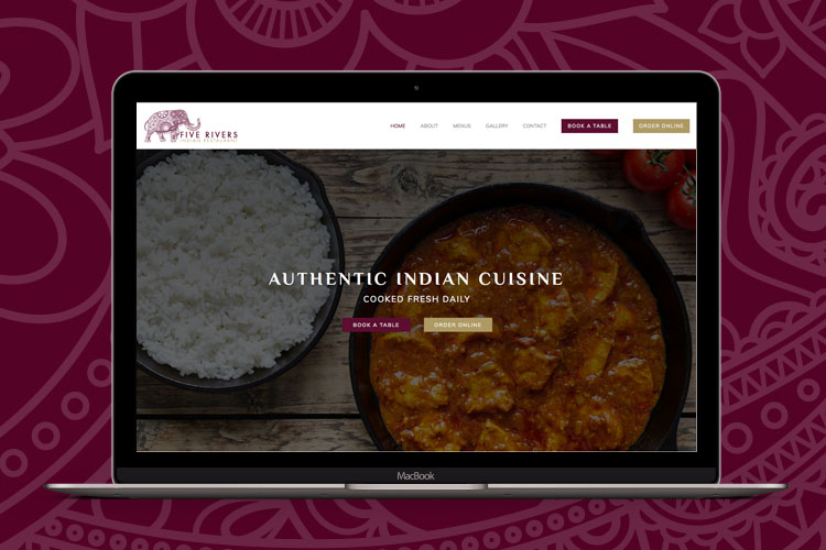 Indian Restaurant Website Design