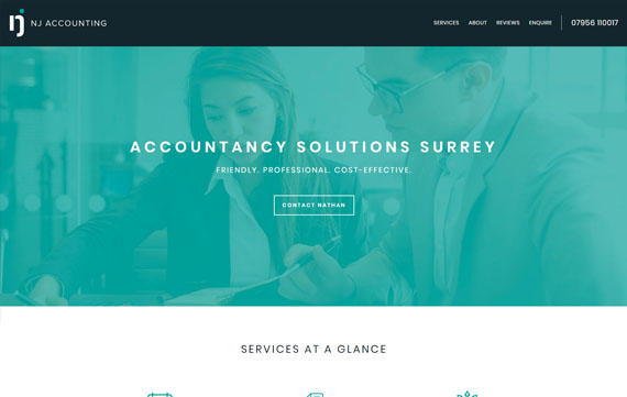 NJ Accounting - Website Design Essex Portfolio